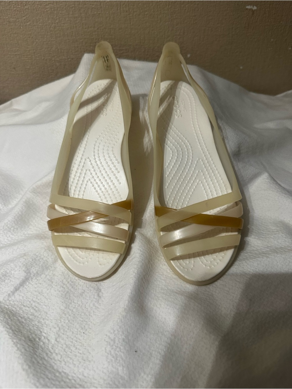CROCS Isabella Huarache Flat Sandals